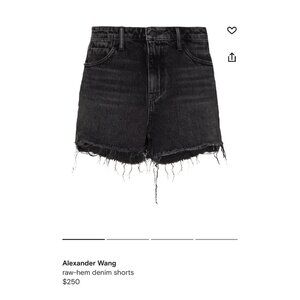 Alexander Wang Raw-Hem Denim Shorts